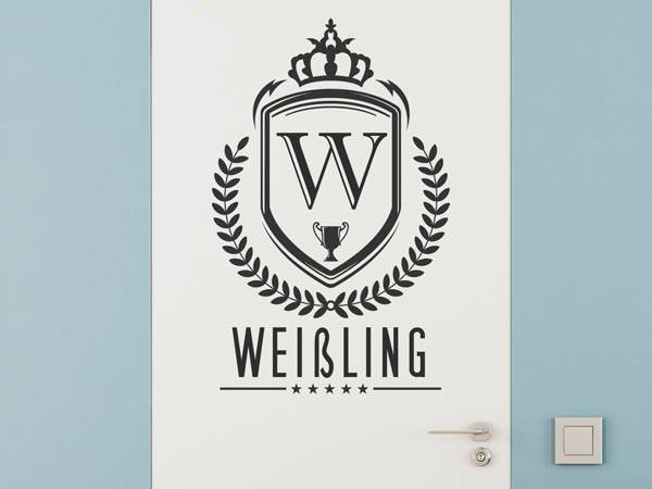 Wandtattoo Weißling Wappen