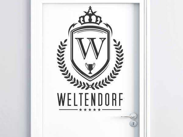 Wandtattoo Weltendorf Wappen