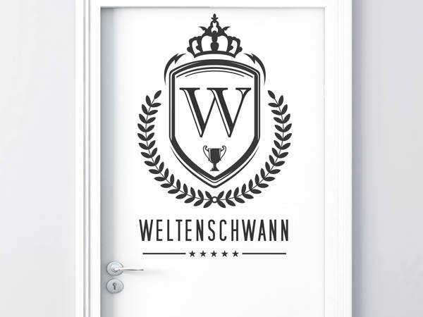Wandtattoo Weltenschwann Wappen