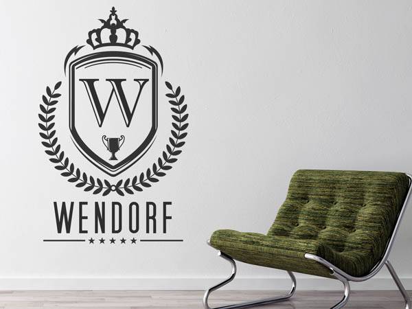 Wandtattoo Wendorf Wappen