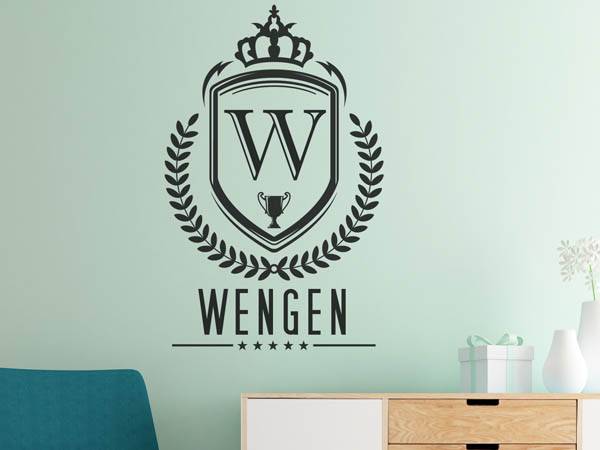 Wandtattoo Wengen Wappen