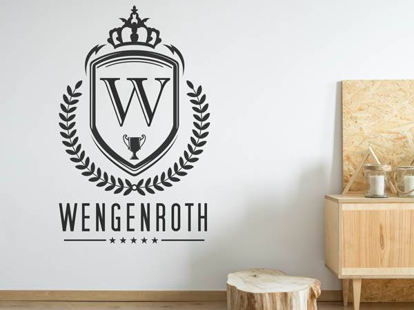 Wandtattoo Wengenroth Wappen