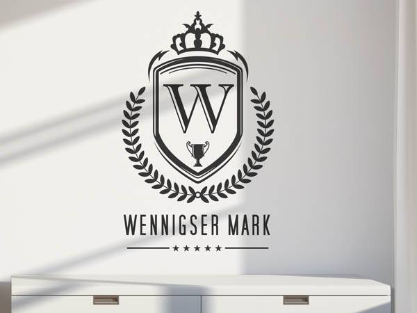 Wandtattoo Wennigser Mark Wappen