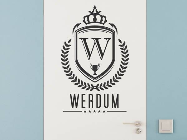 Wandtattoo Werdum Wappen
