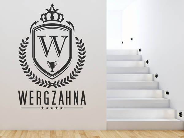 Wandtattoo Wergzahna Wappen