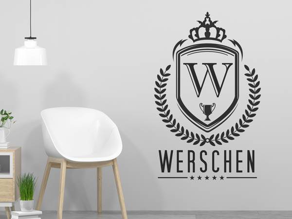 Wandtattoo Werschen Wappen