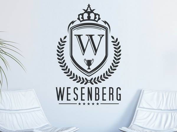 Wandtattoo Wesenberg Wappen