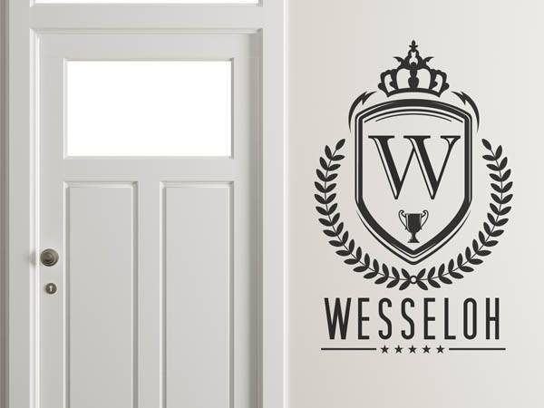 Wandtattoo Wesseloh Wappen
