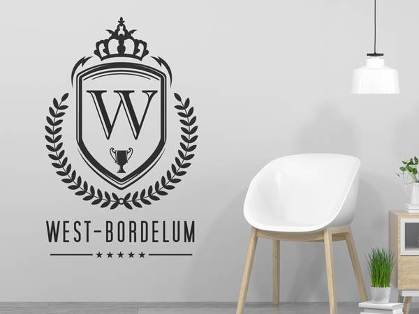 Wandtattoo West-Bordelum Wappen