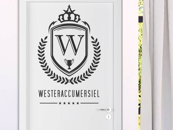 Wandtattoo Westeraccumersiel Wappen