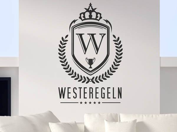 Wandtattoo Westeregeln Wappen