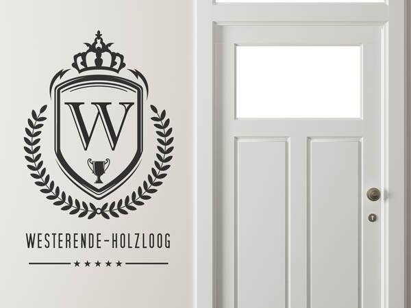 Wandtattoo Westerende-Holzloog Wappen