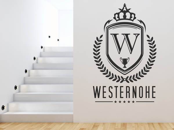 Wandtattoo Westernohe Wappen