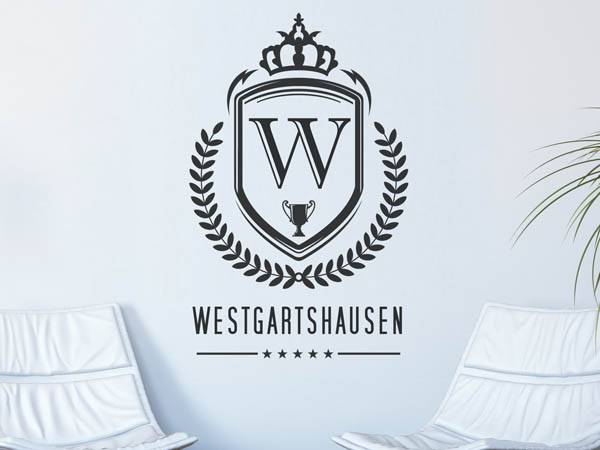 Wandtattoo Westgartshausen Wappen