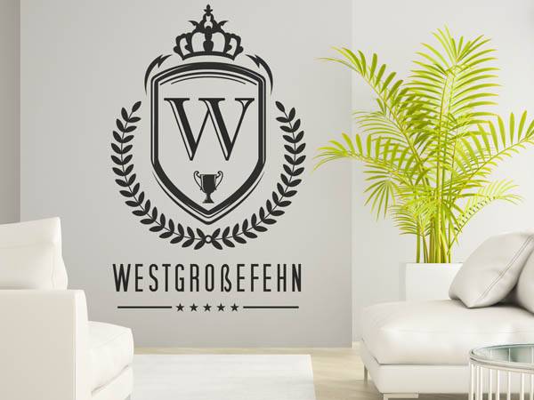 Wandtattoo Westgroßefehn Wappen