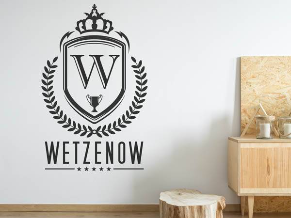 Wandtattoo Wetzenow Wappen