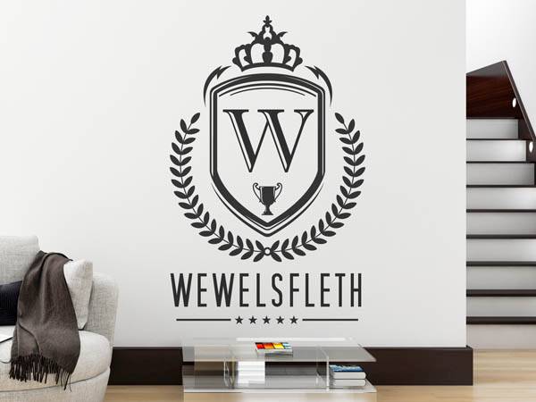 Wandtattoo Wewelsfleth Wappen