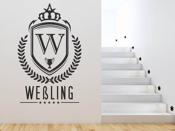 Wandtattoo Weßling Wappen