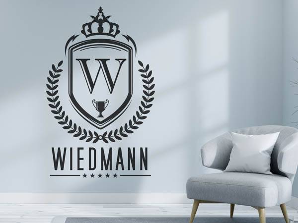 Wandtattoo Wiedmann Wappen