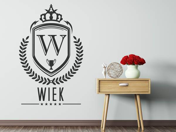 Wandtattoo Wiek Wappen