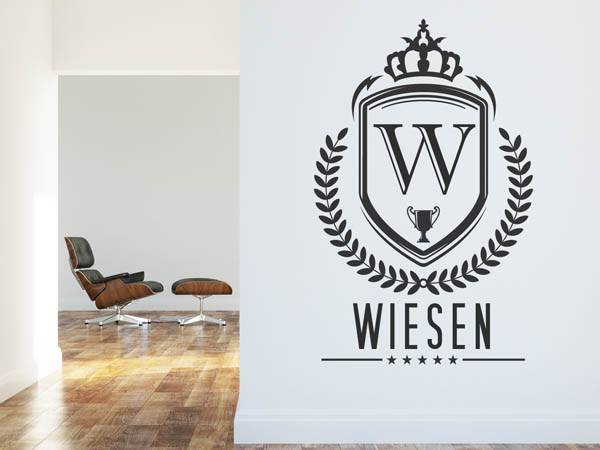 Wandtattoo Wiesen Wappen