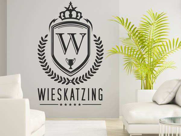 Wandtattoo Wieskatzing Wappen