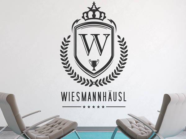 Wandtattoo Wiesmannhäusl Wappen