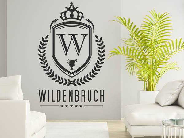Wandtattoo Wildenbruch Wappen