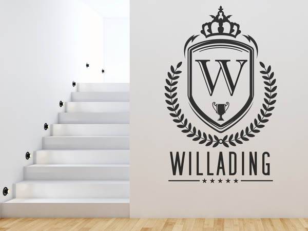 Wandtattoo Willading Wappen