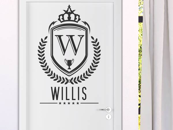 Wandtattoo Willis Wappen