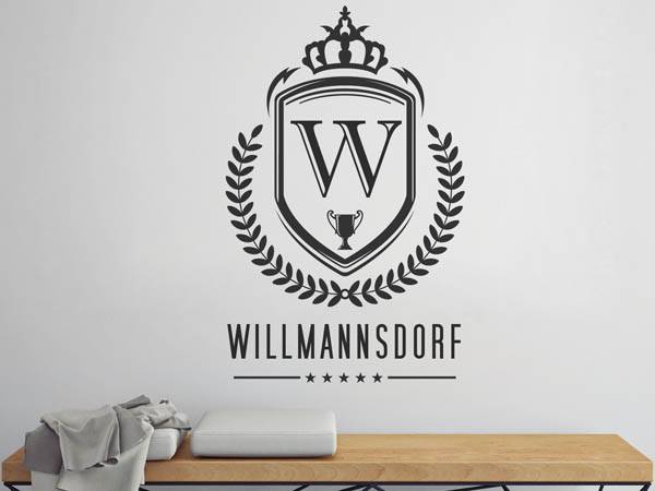 Wandtattoo Willmannsdorf Wappen