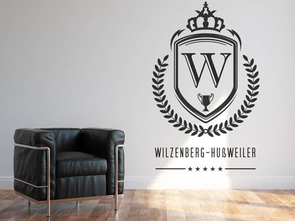 Wandtattoo Wilzenberg-Hußweiler Wappen