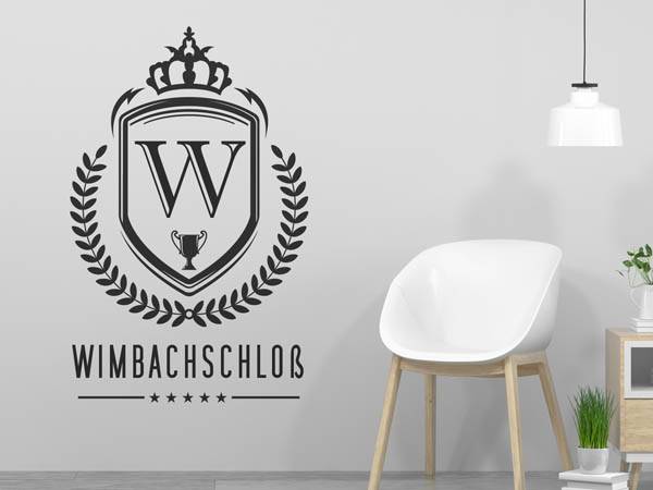 Wandtattoo Wimbachschloß Wappen
