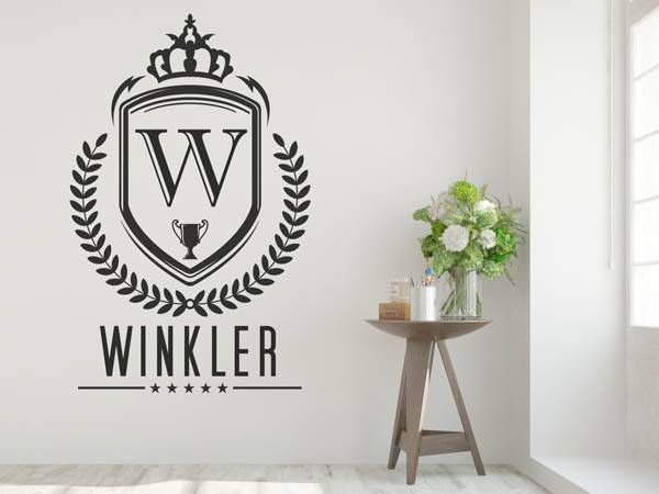 Wandtattoo Winkler Wappen