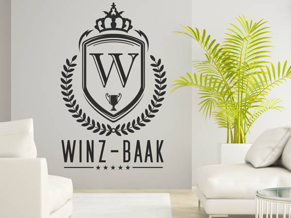 Wandtattoo Winz-Baak Wappen