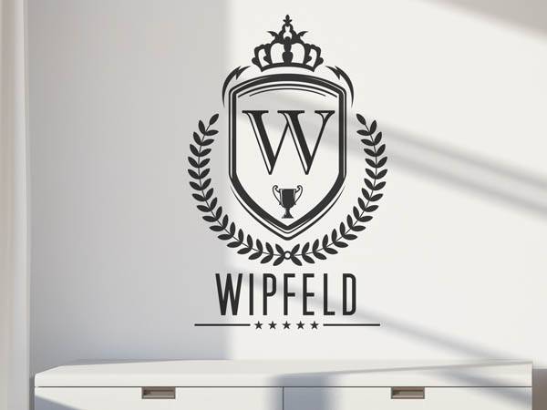 Wandtattoo Wipfeld Wappen