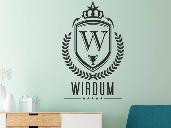 Wandtattoo Wirdum Wappen