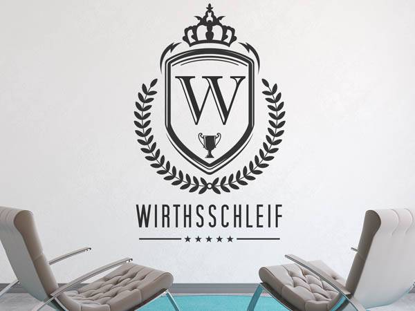 Wandtattoo Wirthsschleif Wappen