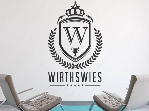 Wandtattoo Wirthswies Wappen