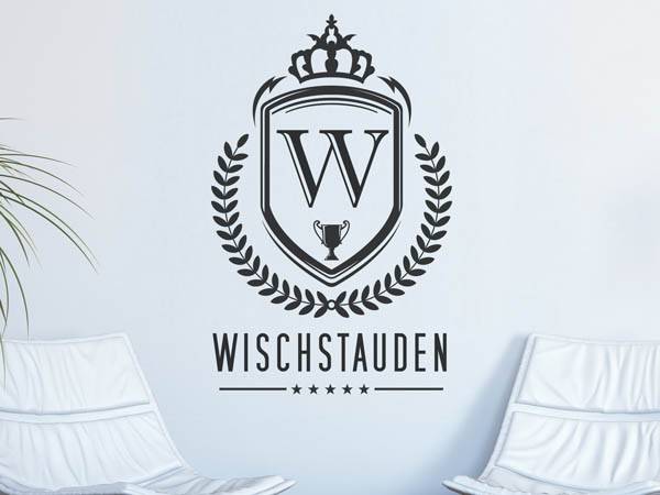 Wandtattoo Wischstauden Wappen