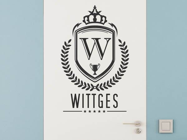 Wandtattoo Wittges Wappen
