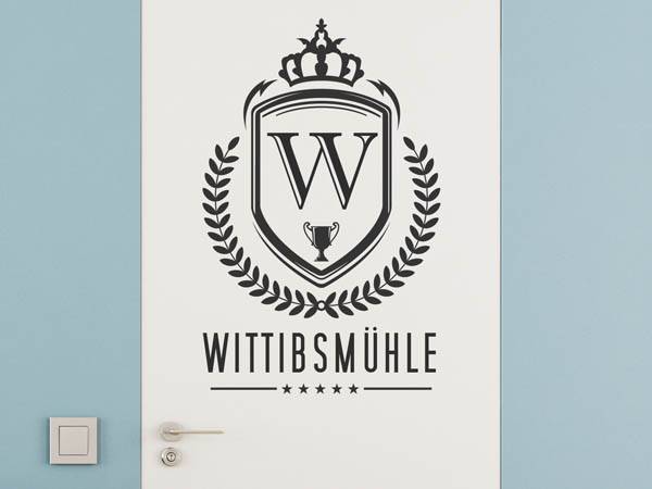 Wandtattoo Wittibsmühle Wappen