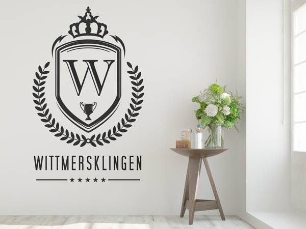 Wandtattoo Wittmersklingen Wappen