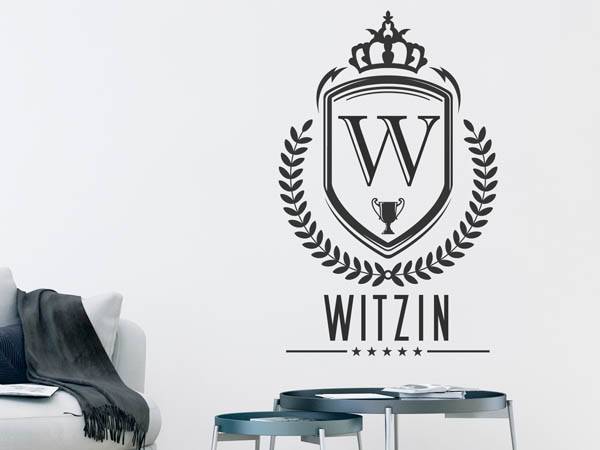 Wandtattoo Witzin Wappen