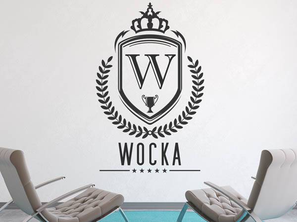 Wandtattoo Wocka Wappen