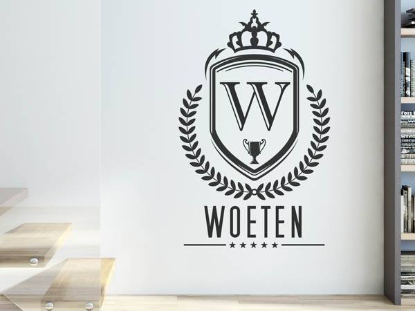 Wandtattoo Woeten Wappen