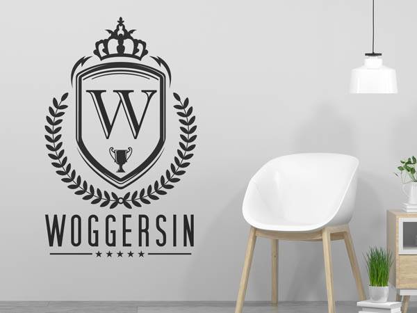 Wandtattoo Woggersin Wappen