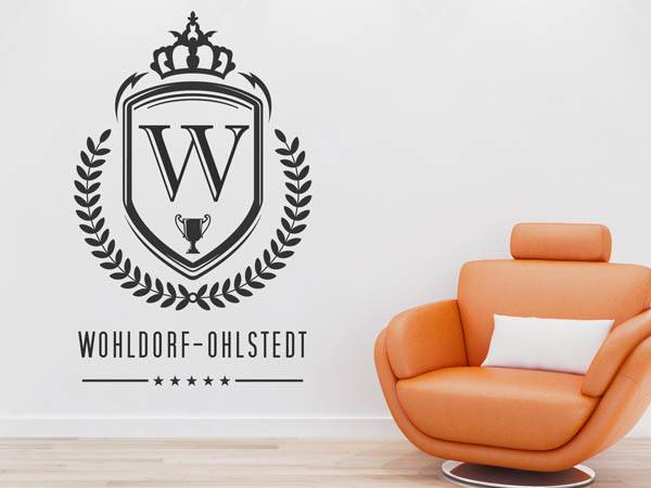 Wandtattoo Wohldorf-Ohlstedt Wappen