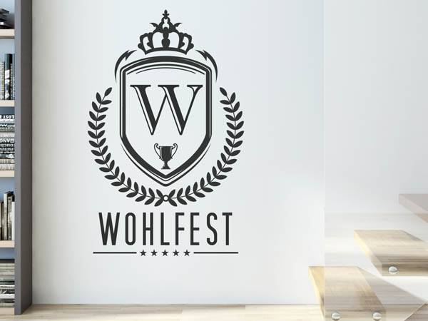 Wandtattoo Wohlfest Wappen