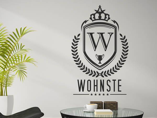 Wandtattoo Wohnste Wappen